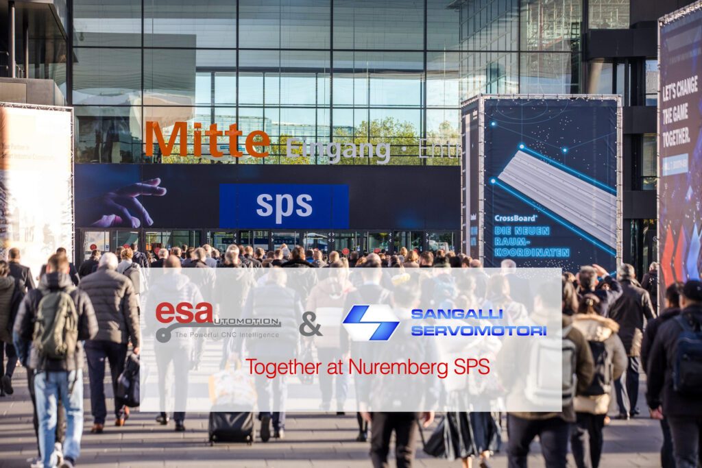 Esautomotion and Sangalli together at the Nuremberg SPS.